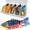 Fishing Lures for Bass  Trout Segmented Multi Fishing Artificial Bait Soft Plastic Lures