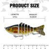 Fishing Lures for Bass  Trout Segmented Multi Fishing Artificial Bait Soft Plastic Lures - Image 2