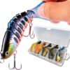 Fishing Lures for Bass  Trout Segmented Multi Fishing Artificial Bait Soft Plastic Lures - Image 5