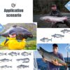 Fishing Lures for Bass  Trout Segmented Multi Fishing Artificial Bait Soft Plastic Lures - Image 7