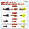 ?C Wooly Bugger Flies 12 PC Assortment Dry Flies Nymphs Fly Fishing Flies Kit - Image 3
