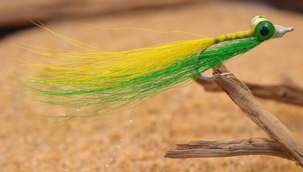 Clouser Minnow Fishing Flies Green & Yello Dry Flies Nymphs Fly Fishing Flies Kit - Image 2