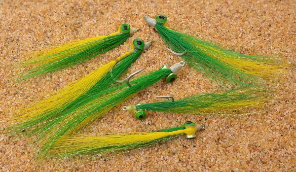 Clouser Minnow Fishing Flies Green & Yello Dry Flies Nymphs Fly Fishing Flies Kit - Image 3