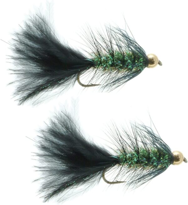 Gold Bead Crystal Bugger Black Fly Fishing B Dry Flies Nymphs Fly Fishing Flies Kit