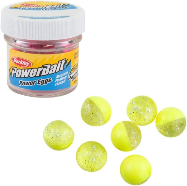 PowerBait Power Clear Eggs Floating Clear Sil Fishing Artificial Bait Soft Plastic Lures - Image 3