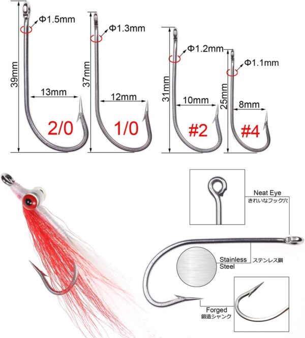 12pcs Clouser Minnow Fishing Flies Tied on S Dry Flies Nymphs Fly Fishing Flies Kit - Image 4