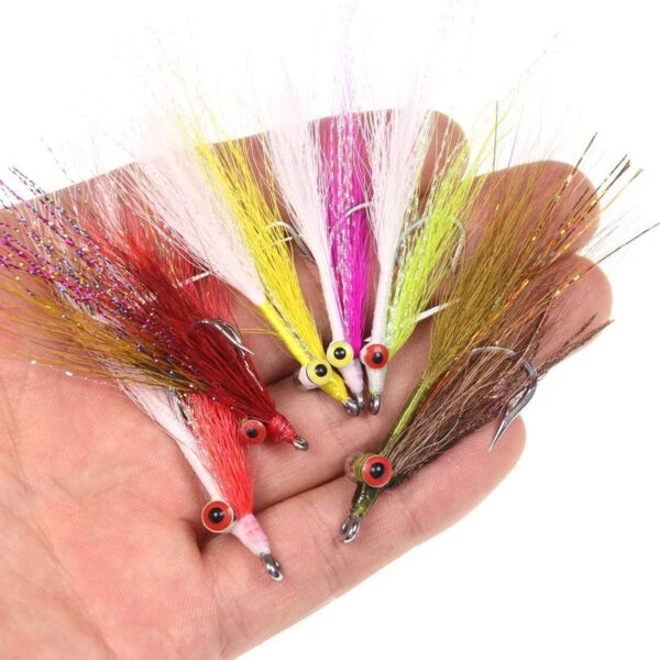 12pcs Clouser Minnow Fishing Flies Tied on S Dry Flies Nymphs Fly Fishing Flies Kit - Image 5