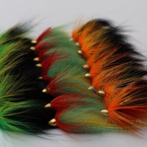 Spring Collection 24 pcs 3 Patterns Assorted Dry Flies Nymphs Fly Fishing Flies Kit