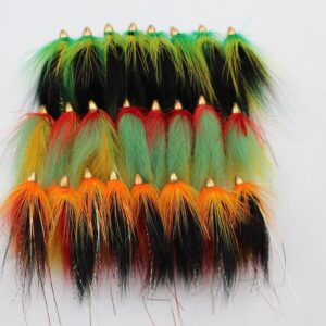 Spring Collection 24 pcs 3 Patterns Assorted Dry Flies Nymphs Fly Fishing Flies Kit
