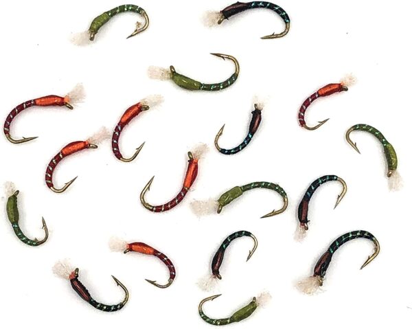 3D Glass Chironomid Assortment Fly Fishing L Dry Flies Nymphs Fly Fishing Flies Kit