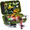 Fishing Flies Assortment Foam Popper Flies 1 Dry Flies Nymphs Fly Fishing Flies Kit