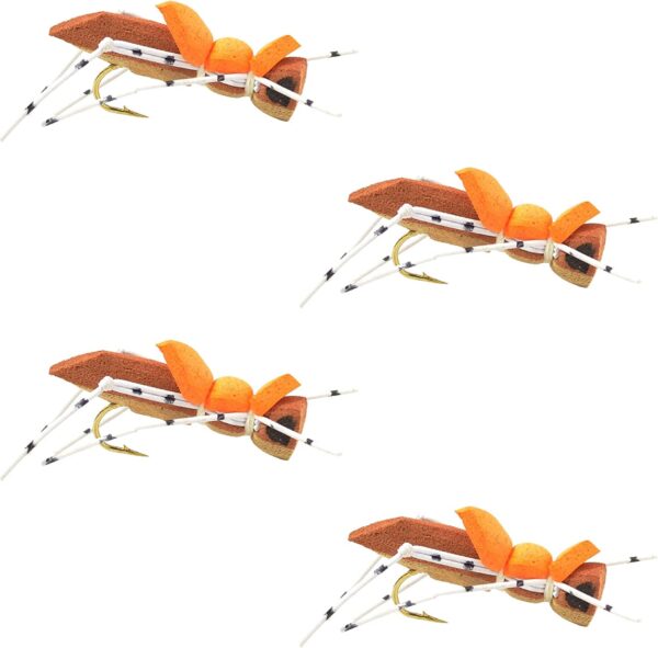 Morrish Hopper Foam Body High Visibility Gra Dry Flies Nymphs Fly Fishing Flies Kit