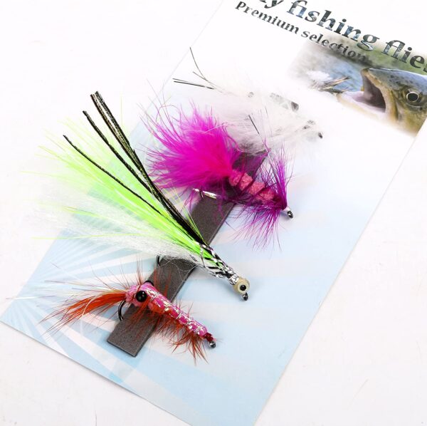 Seatrout Fly fishing flies assortment (Winte Dry Flies Nymphs Fly Fishing Flies Kit