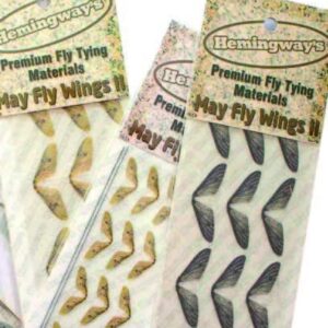 Realistic Mayfly Wings 4 Size Set Dry Flies Nymphs Fly Fishing Flies Kit