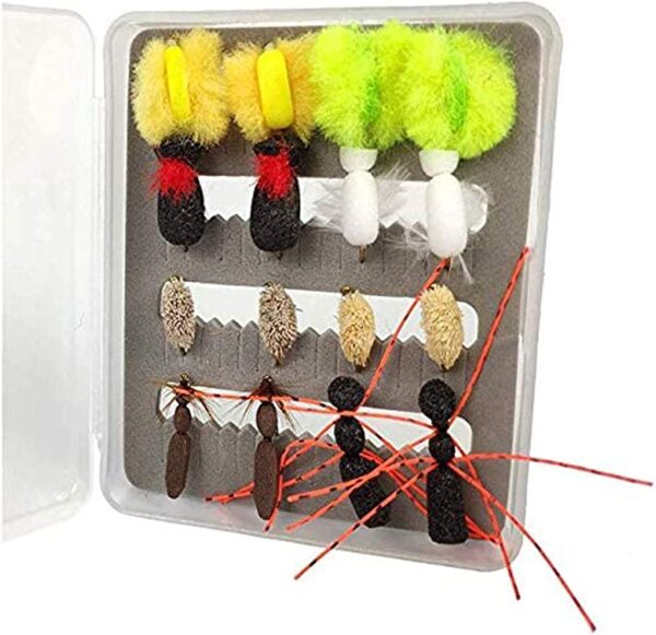Riverrruns Best Assortment Combo Flies with  Dry Flies Nymphs Fly Fishing Flies Kit - Image 4