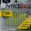 PIN Straight Worms  Clear Yellow 1.9 Fishing Artificial Bait Soft Plastic Lures"