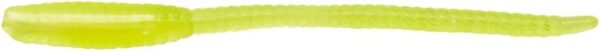 PIN Straight Worms  Clear Yellow 1.9 Fishing Artificial Bait Soft Plastic Lures" - Image 2
