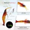 15 Pcs Soft Shrimp Lures Fishing Bait Luminou Fishing Artificial Bait Soft Plastic Lures - Image 4