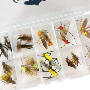 Hopper Fly Fishing Flies Assortment Kit with Dry Flies Nymphs Fly Fishing Flies Kit