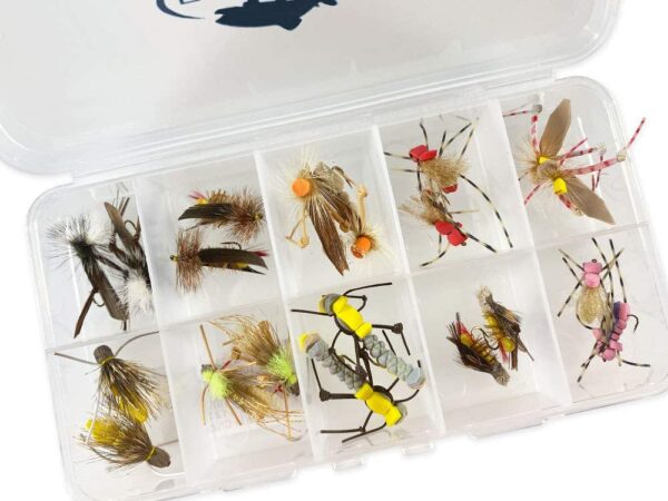 Hopper Fly Fishing Flies Assortment Kit with Dry Flies Nymphs Fly Fishing Flies Kit