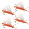 Chubby Chernobyl Ant Orange Foam Body Trout  Dry Flies Nymphs Fly Fishing Flies Kit