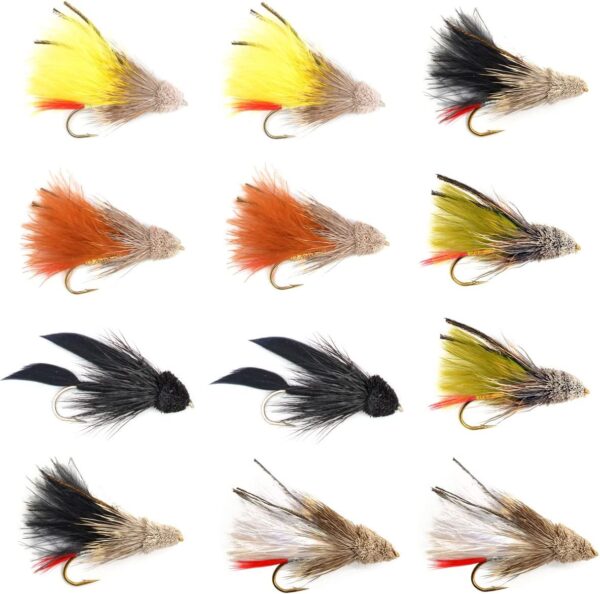 Streamer Fly Assortment Guide's Choice Mar Dry Flies Nymphs Fly Fishing Flies Kit