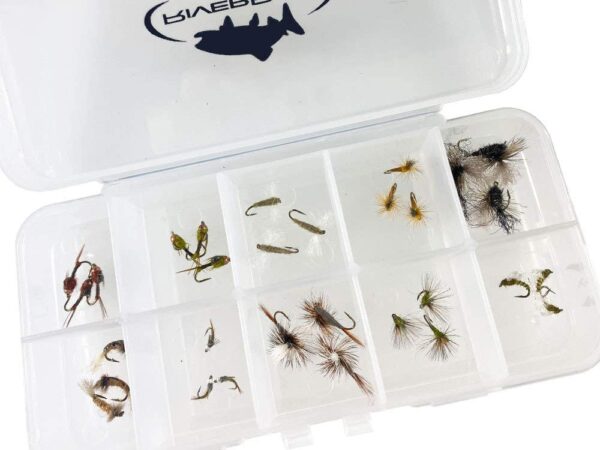 Mayfly Dry Fly Assortment Kit with Fly Box   Dry Flies Nymphs Fly Fishing Flies Kit