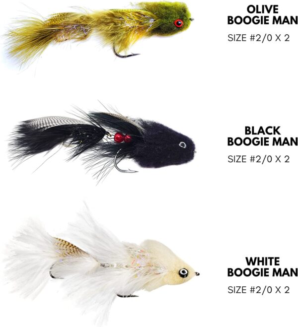 Boogie Man Articulated Streamer Size 2/0 f Dry Flies Nymphs Fly Fishing Flies Kit - Image 2