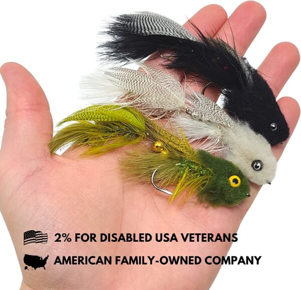 Boogie Man Articulated Streamer Size 2/0 f Dry Flies Nymphs Fly Fishing Flies Kit - Image 4