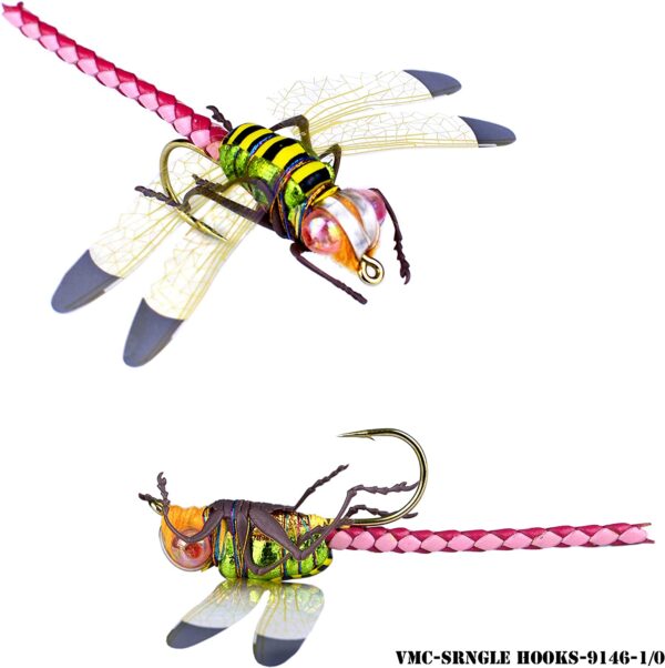 Dragonfly Fly Fishing Flies High Simulation  Dry Flies Nymphs Fly Fishing Flies Kit - Image 3