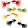 8pcs Wooly Bugger Flies Streamers Fly Fishin Dry Flies Nymphs Fly Fishing Flies Kit
