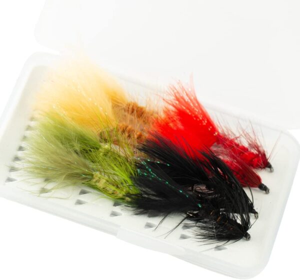 8pcs Wooly Bugger Flies Streamers Fly Fishin Dry Flies Nymphs Fly Fishing Flies Kit - Image 2