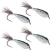 Trout Salmon Perch Fishing Lure Multiple Col Dry Flies Nymphs Fly Fishing Flies Kit