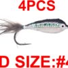 Trout Salmon Perch Fishing Lure Multiple Col Dry Flies Nymphs Fly Fishing Flies Kit - Image 9