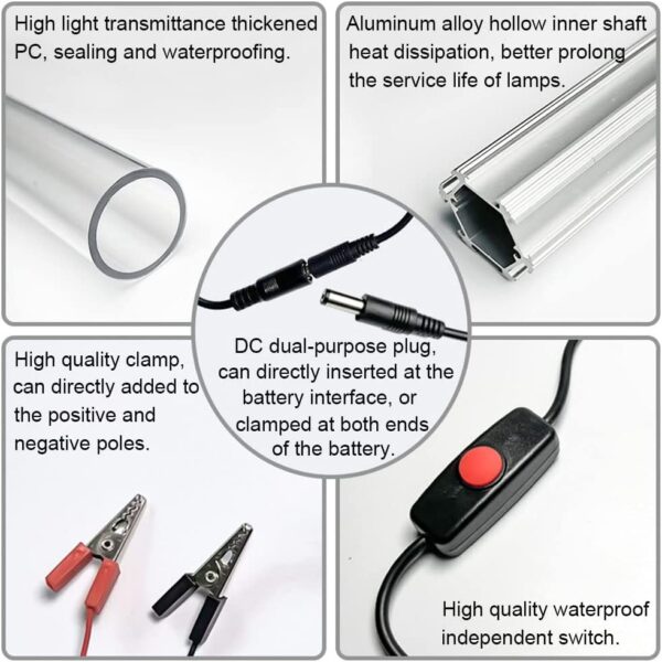 16W Fishing Light LED Underwater 1600Lumens   Fishing Artificial Bait Soft Plastic Lures - Image 3