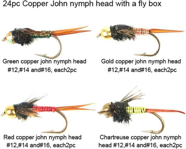 Best Assortment Flies Combo Carp Flies Wet T Dry Flies Nymphs Fly Fishing Flies Kit - Image 4
