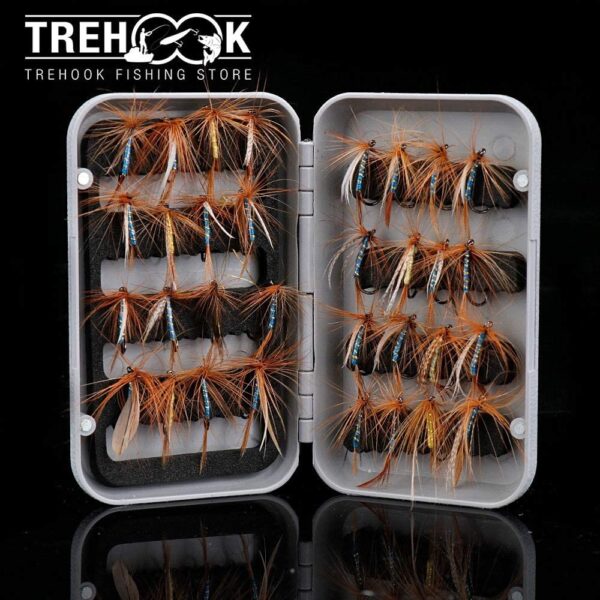 32pcs/Box Fly Fishing Flies Trout Lure Artif Dry Flies Nymphs Fly Fishing Flies Kit - Image 2