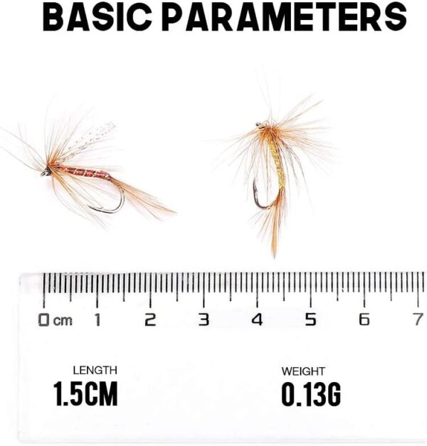 32pcs/Box Fly Fishing Flies Trout Lure Artif Dry Flies Nymphs Fly Fishing Flies Kit - Image 5