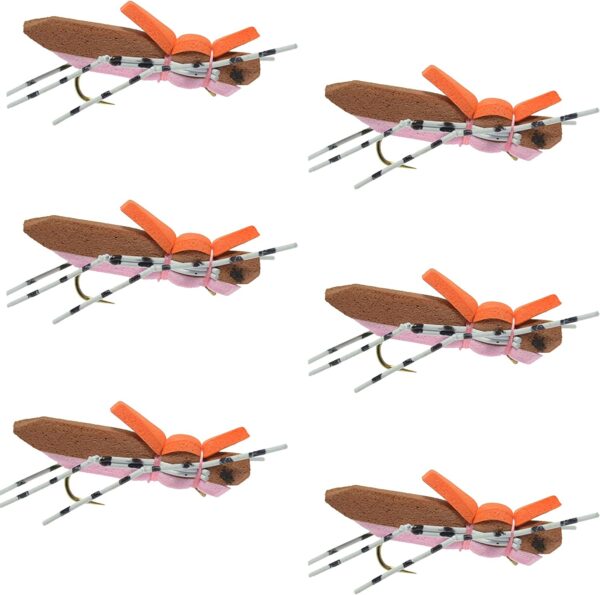 Morrish Hopper Foam Body High Visibility Gra Dry Flies Nymphs Fly Fishing Flies Kit