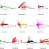 100 Pcs Fly Lure Insect Lures  Fly Fishing L Dry Flies Nymphs Fly Fishing Flies Kit - Image 3