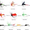 100 Pcs Fly Lure Insect Lures  Fly Fishing L Dry Flies Nymphs Fly Fishing Flies Kit - Image 4