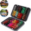 100 Pcs Fly Lure Insect Lures  Fly Fishing L Dry Flies Nymphs Fly Fishing Flies Kit - Image 8