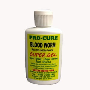 Blood Worm Super Gel  2 Ounce Fishing Artificial Bait Soft Plastic Lures
