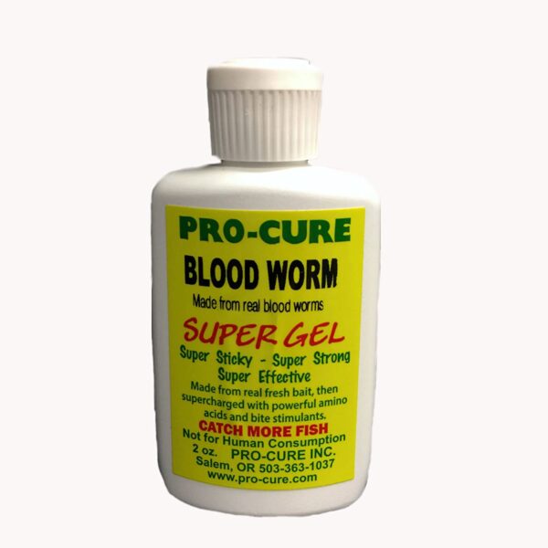 Blood Worm Super Gel  2 Ounce Fishing Artificial Bait Soft Plastic Lures - Image 2