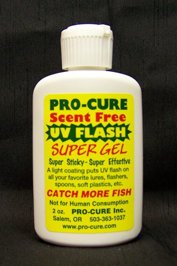 Scent Free UV Flash Super Gel  2 Ounce Fishing Artificial Bait Soft Plastic Lures - Image 2