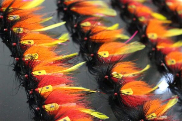 24 pcs/lot Orange Body Yellow Tail Tube Fly  Dry Flies Nymphs Fly Fishing Flies Kit - Image 2