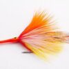 Tarpon Splayed Orange and Grizzly Fly (6 Fli Dry Flies Nymphs Fly Fishing Flies Kit