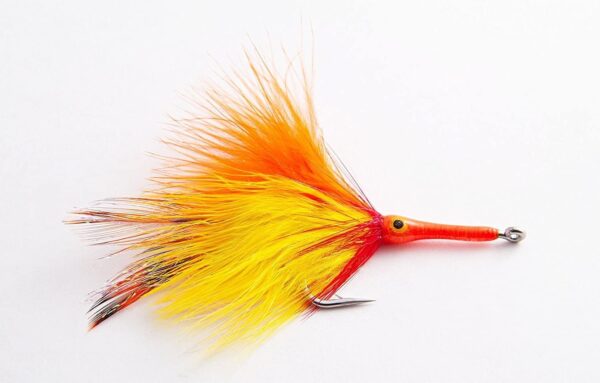 Tarpon Splayed Orange and Grizzly Fly (6 Fli Dry Flies Nymphs Fly Fishing Flies Kit - Image 2