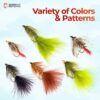 ?C 12 PC Bead Head Wooly Bugger Flies ?C Brown Dry Flies Nymphs Fly Fishing Flies Kit - Image 6