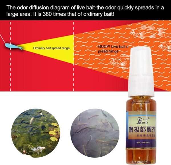 Shrimp Bait Scent - Fish Attractant  Super St Fishing Artificial Bait Soft Plastic Lures - Image 3
